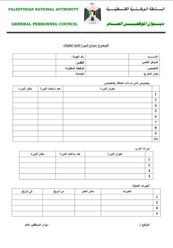 سيرة ذاتية جاهزة للطباعة - كيفية عمل السيرة الذاتية 3510 6