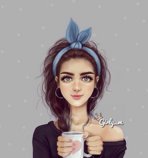 بنات رسم - صور بنات مرسومة جميلة 1652 4