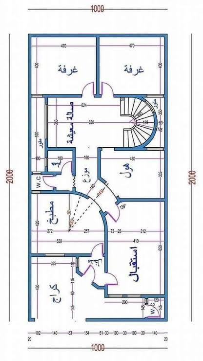 خرائط منازل 150 متر 10×15 9224 3