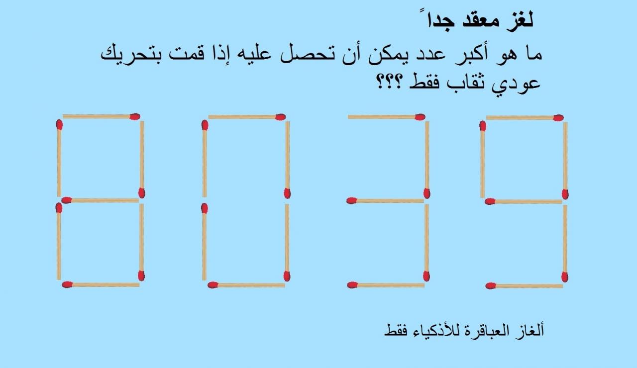 الغاز صعبة- الغاز صعبه جدا مع حلولها للاذكياء فقط 3687