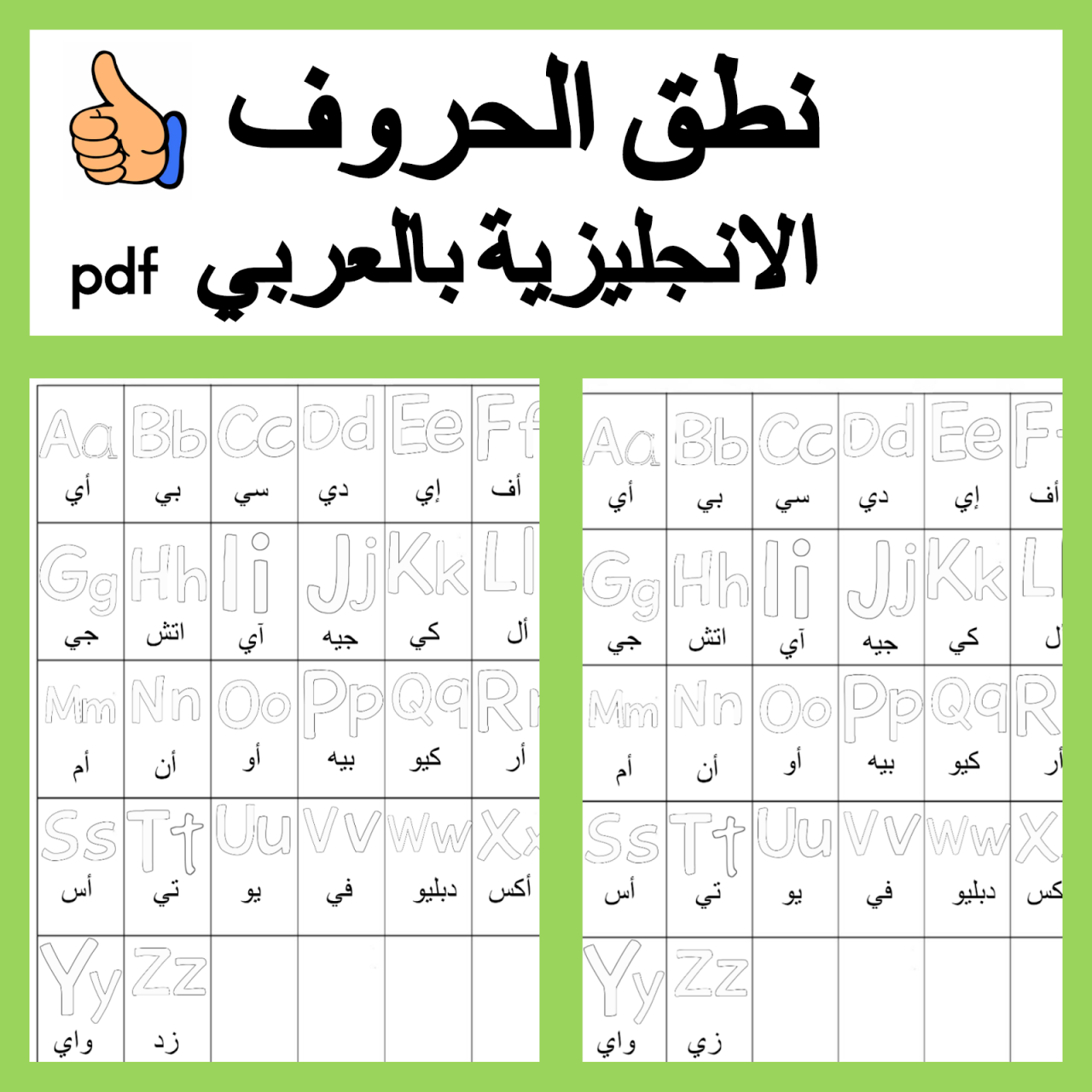 ازاي تعلمي اطفالك لغة اخرى - نطق الحروف الانجليزية 8333