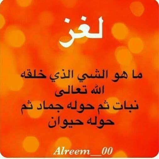 لغز صعب مع الاجابه 9128 1